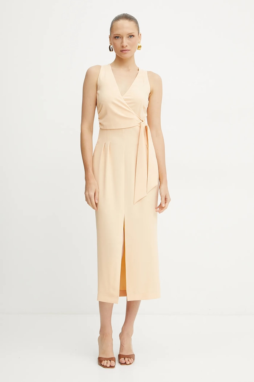 Šaty Patrizia Pepe oranžová barva, midi, 2A2887 A411