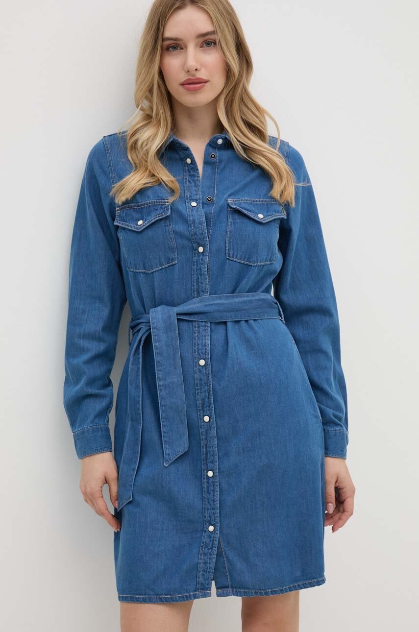 Šaty Pepe Jeans REGULAR DENIM DRESS