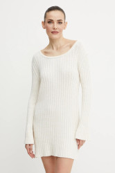 Šaty Pinko béžová barva, mini, přiléhavé, 105301 A2N7