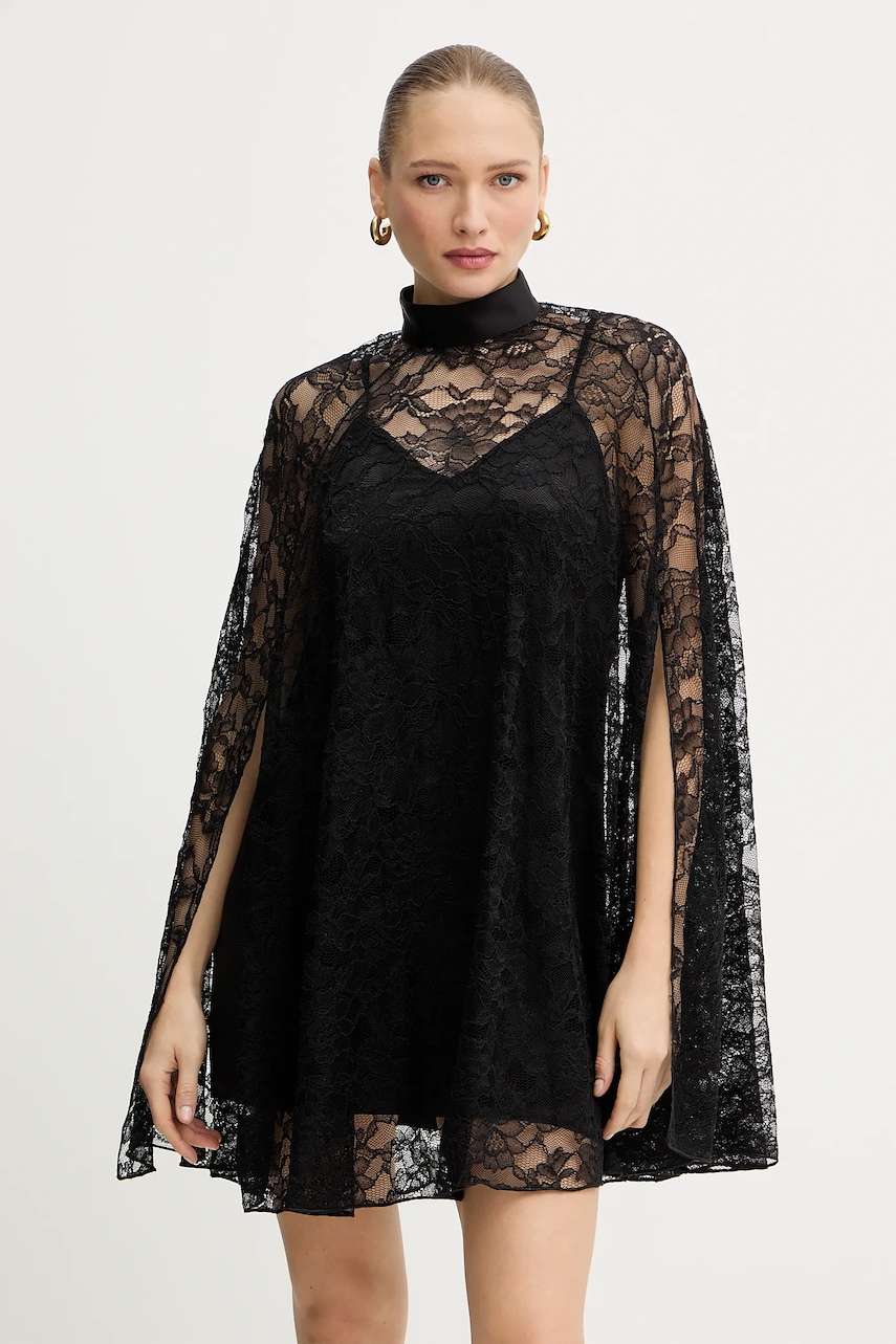 Šaty Pinko černá barva, mini, 105503 A2R7