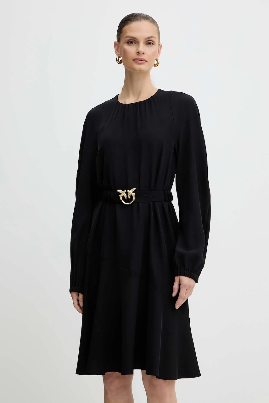 Šaty Pinko černá barva, mini, 105727 A2U2