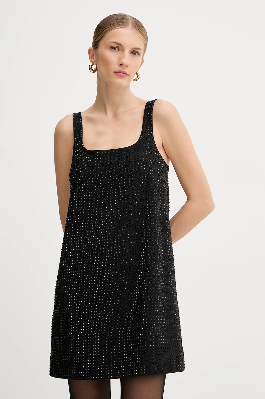 Šaty Pinko černá barva, mini, 105927 A287