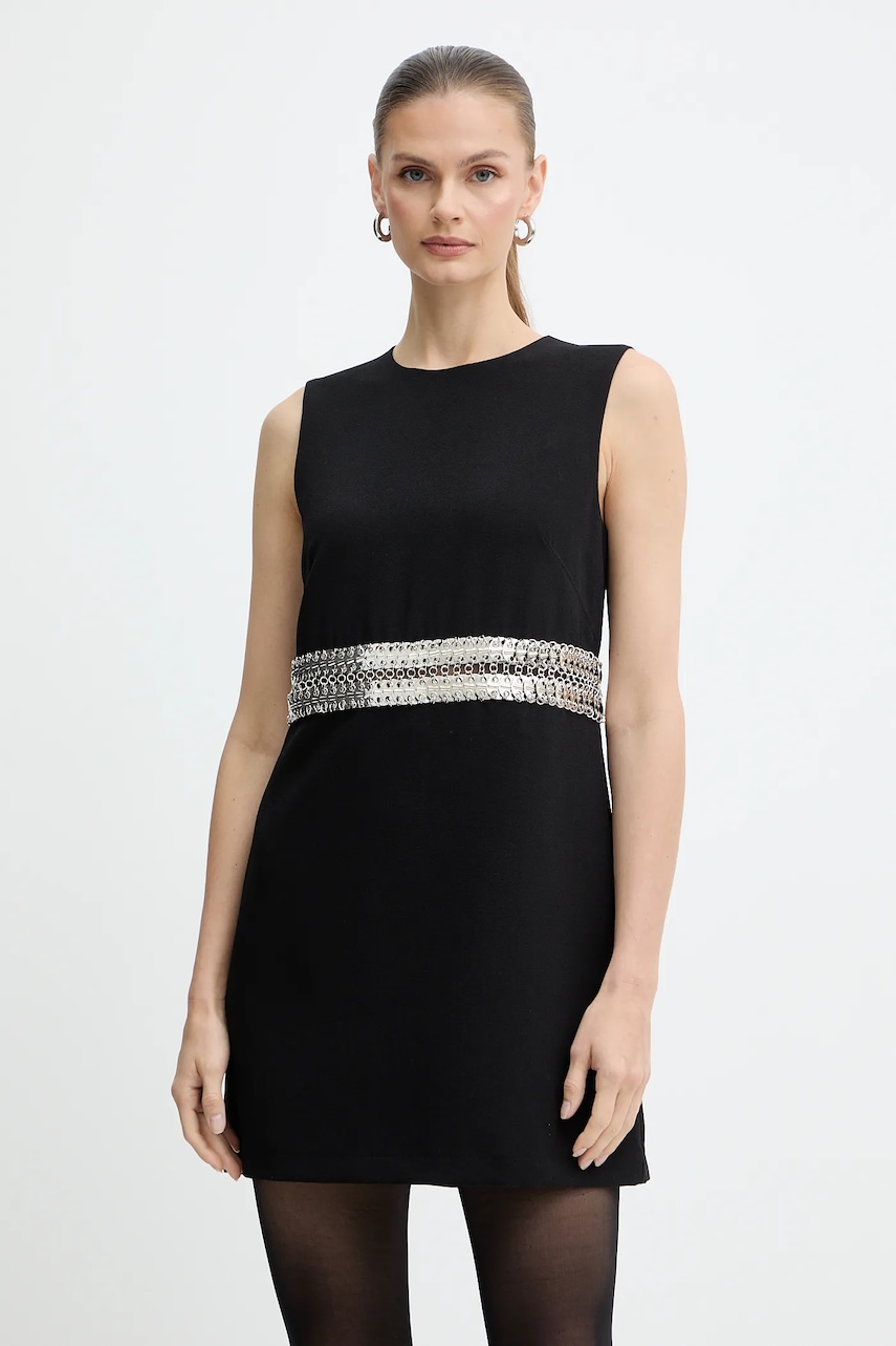 Šaty Pinko černá barva, mini, 105956 A2YH