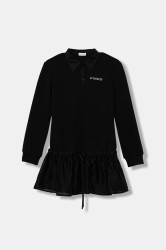 Šaty Pinko černá barva, mini, KFAB027.C.TV096