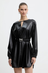 Šaty Pinko černá barva, mini, oversize, 105587 A2P4
