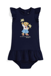 Šaty Polo Ralph Lauren tmavomodrá barva, mini, 310971136001
