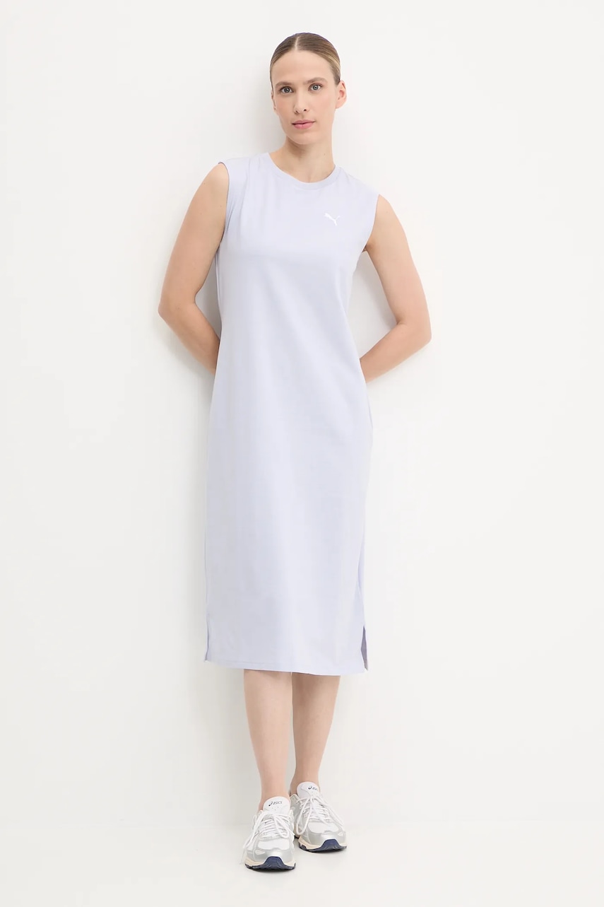 Šaty Puma modrá barva, mini, 685643