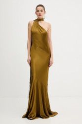 Šaty Retrofete Kelsa zelená barva, maxi, přiléhavé, R-FW25-11950-17