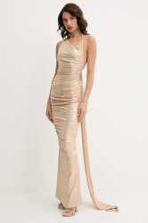 Šaty Retrofete Shannon zlatá barva, maxi, přiléhavé, R25-10963