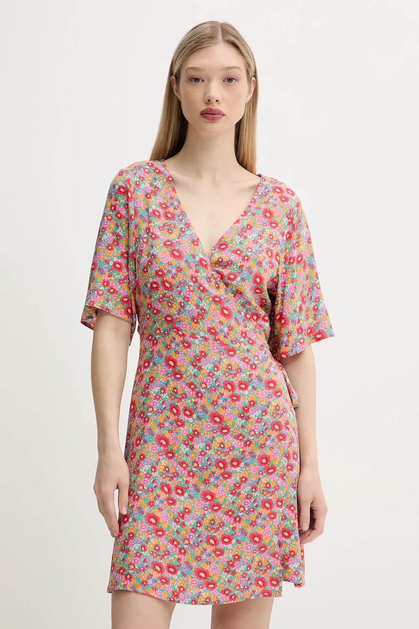 Šaty Rip Curl LAS DALLAS růžová barva, mini, 06PWDR