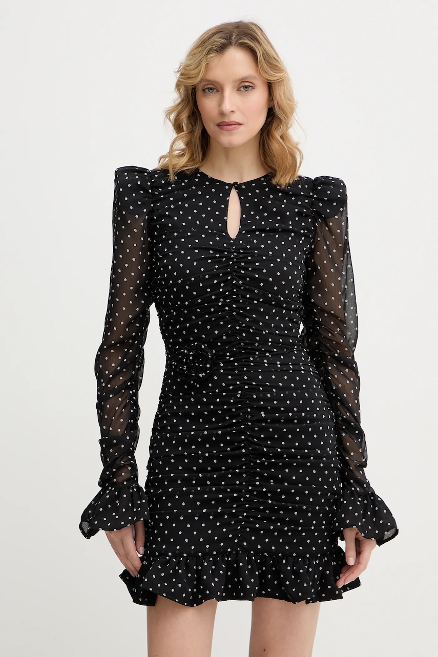 Šaty Rotate černá barva, 115224000