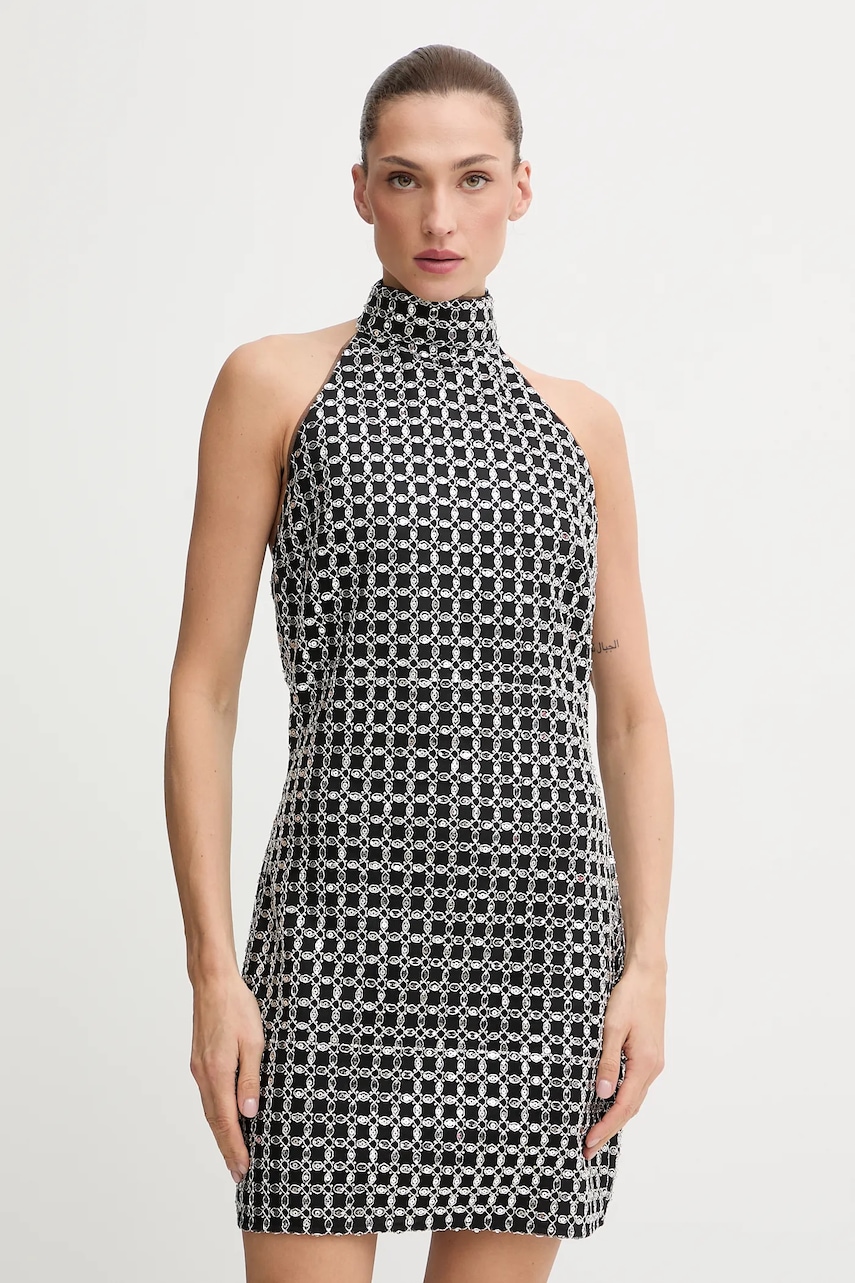 Šaty Rotate černá barva, 115452100