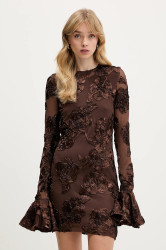 Šaty Rotate hnědá barva, mini, přiléhavé, 1146312910