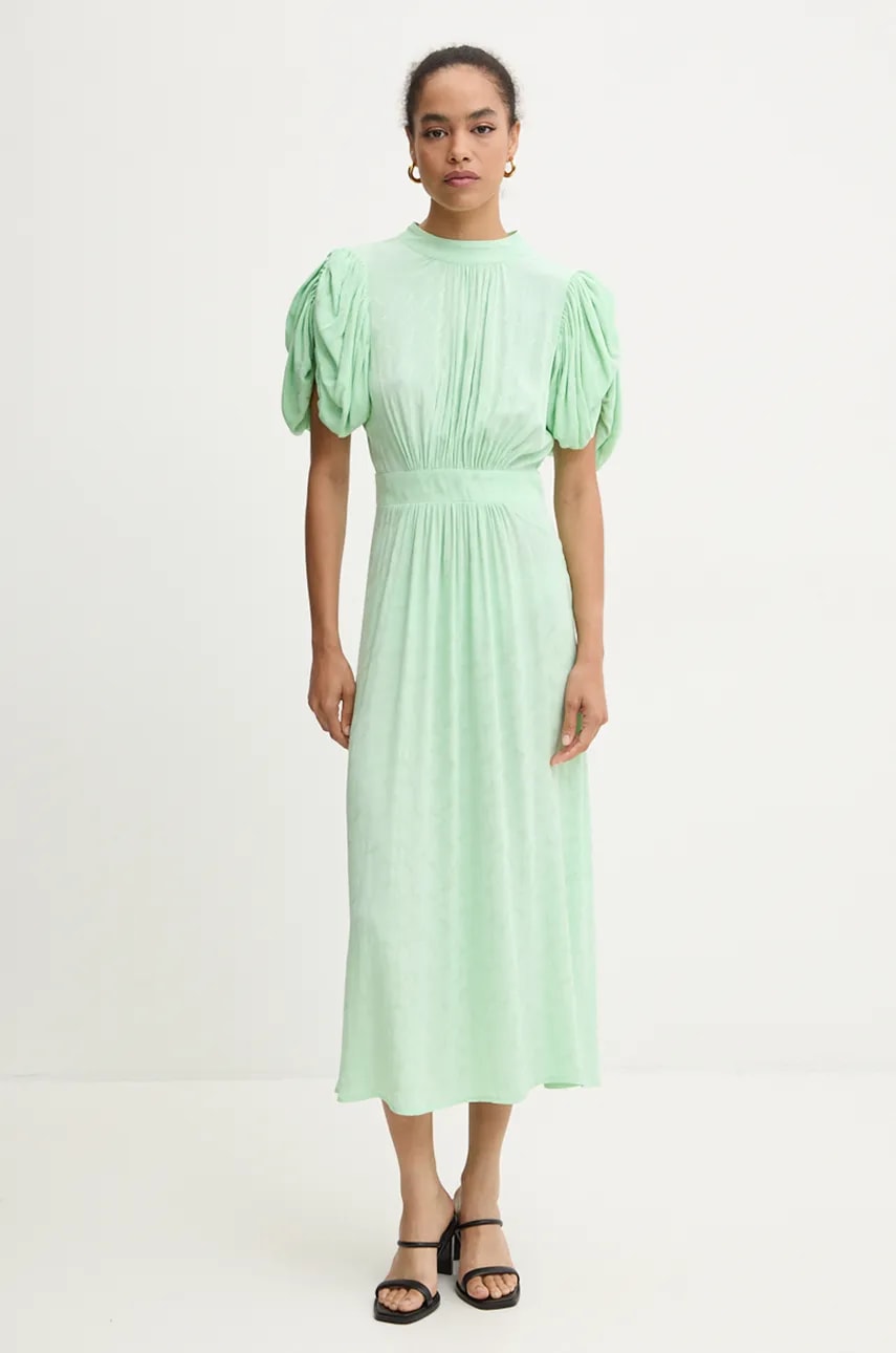 Šaty Rotate Midi Puff Sleeve Dress