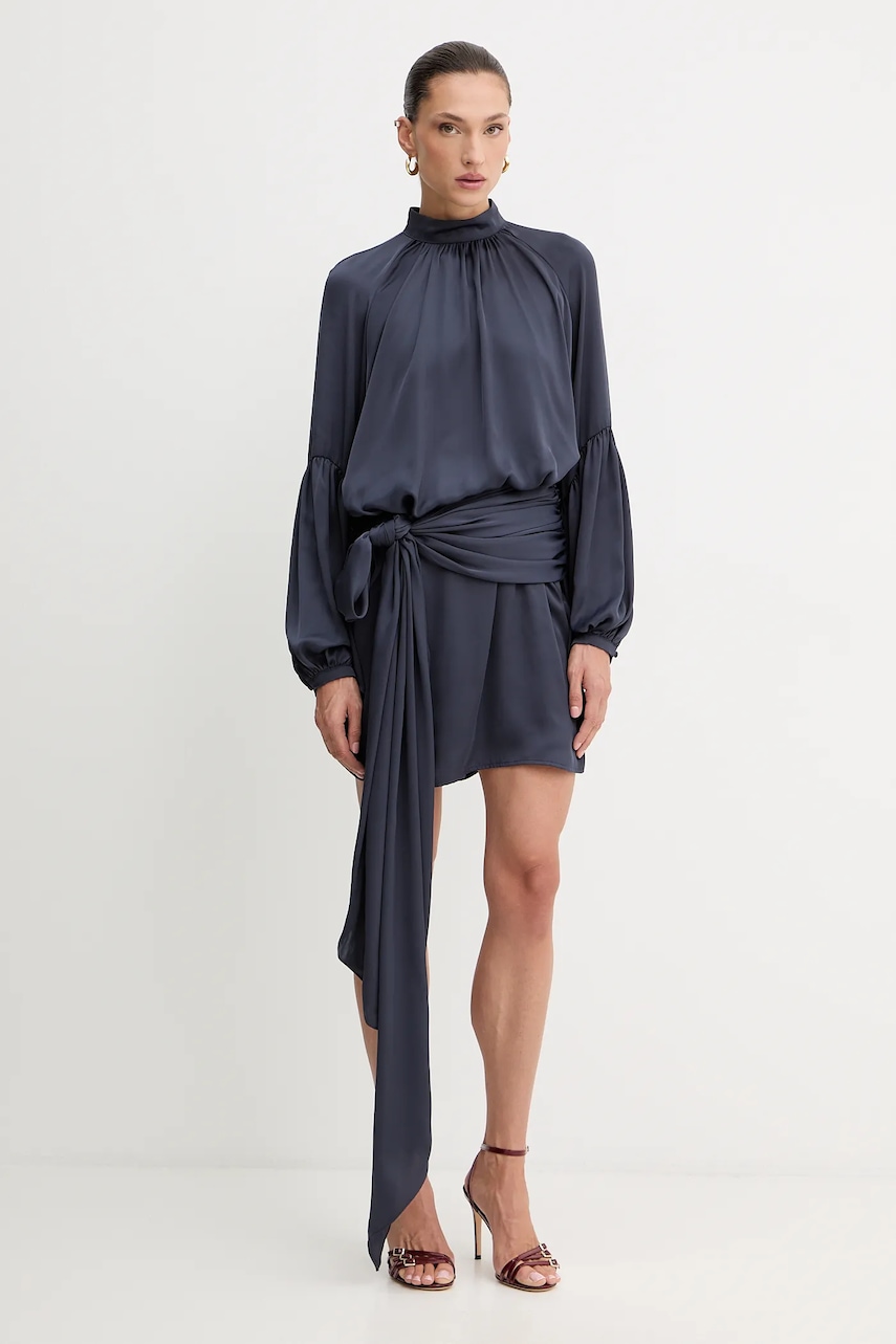 Šaty Rotate modrá barva, mini, 1146201192