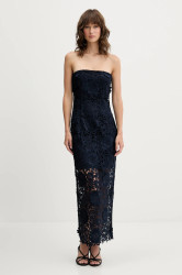 Šaty Rotate tmavomodrá barva, midi, přiléhavé, 1150271725