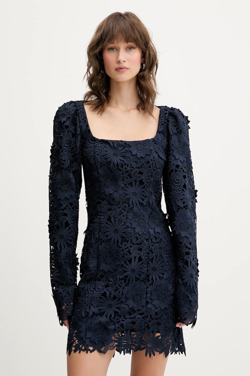 Šaty Rotate tmavomodrá barva, mini, 1150321725