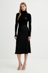 Šaty s příměsí hedvábí Elisabetta Franchi