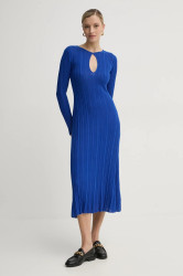 Šaty s příměsí hedvábí Pepe Jeans NATASHA