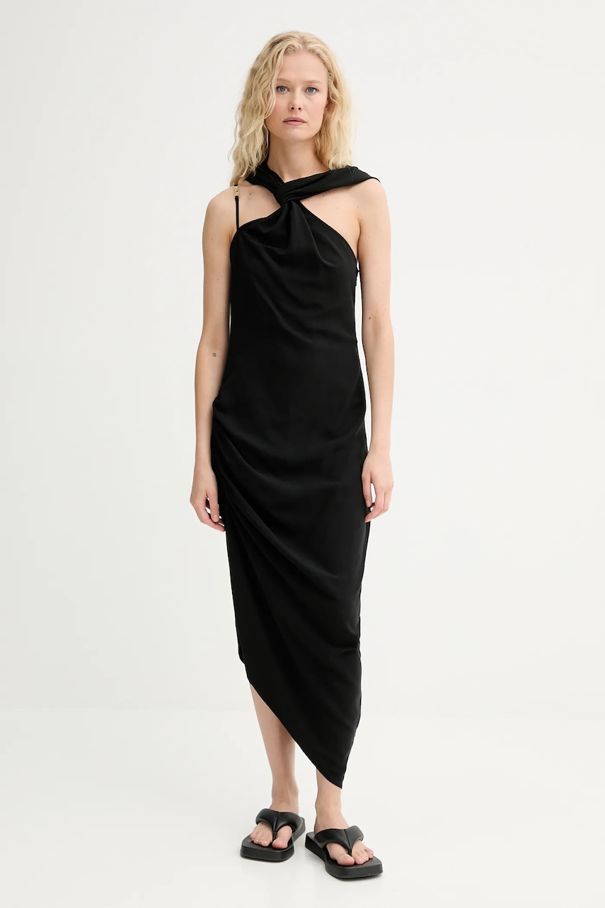 Šaty s příměsí lnu Renewed creative upcycling