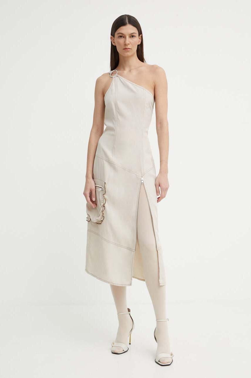 Šaty s příměsí lnu Résumé AminaRS