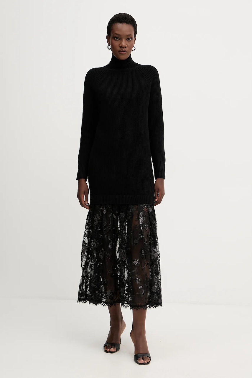 Šaty s příměsí vlny Ermanno Firenze