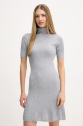 Šaty s příměsí vlny Guess JULIA šedá barva, mini, W5BK78 Z3OW2