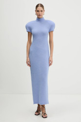 Šaty s příměsí vlny La Mania NOIR