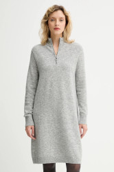 Šaty s příměsí vlny Marc O'Polo šedá barva, mini, 5000006932
