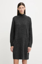 Šaty s příměsí vlny Marc O'Polo šedá barva, mini, oversize, 5000007471