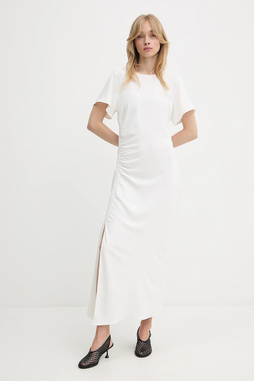 Šaty Samsoe Samsoe SAALBERO béžová barva, maxi, F25200100