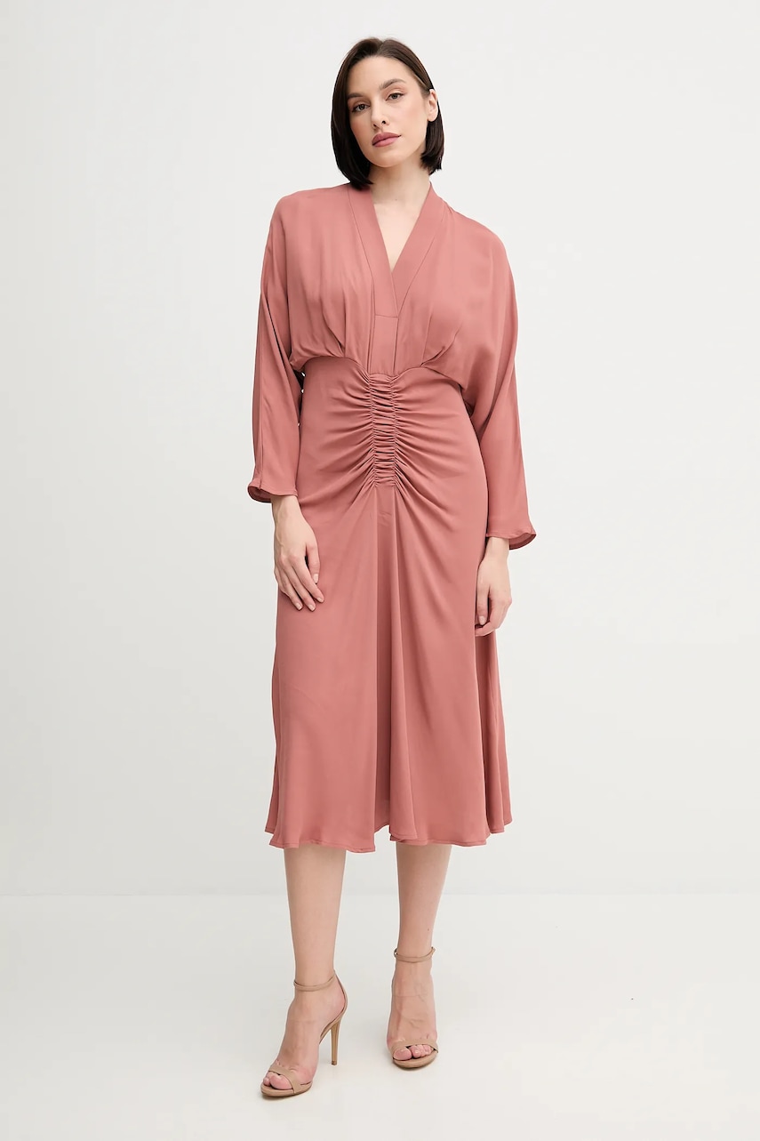 Šaty Sandro Ferrone oranžová barva, maxi, S31XBESARAH