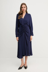Šaty Sandro Ferrone tmavomodrá barva, maxi, S31XBESARAH