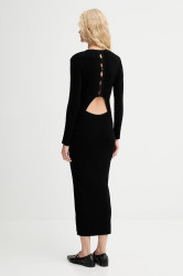 Šaty Sessun černá barva, maxi, přiléhavé, 25105018