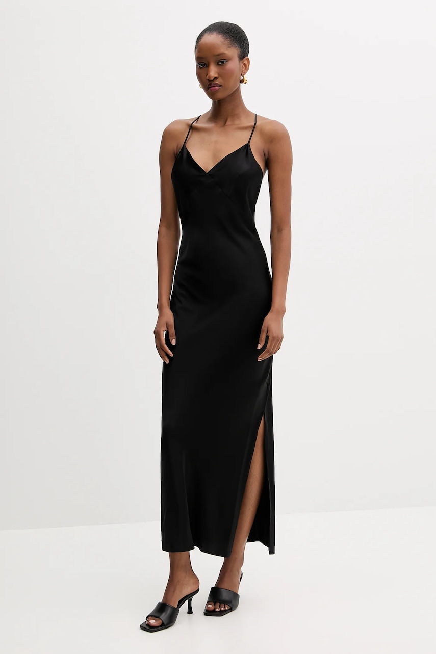 Šaty Silvian Heach MAPHANE černá barva, maxi, GPA25532VE