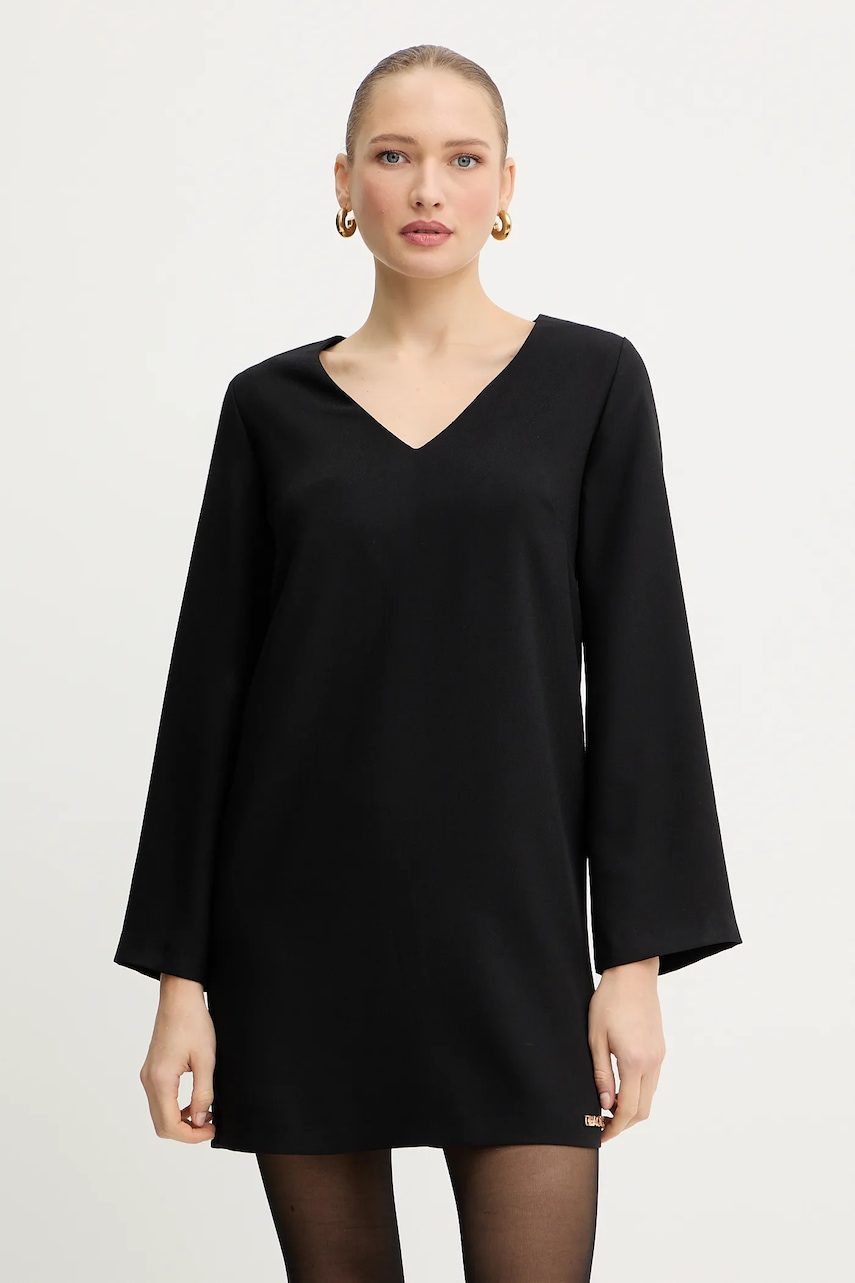 Šaty Silvian Heach WETE černá barva, mini, GPA25313VE