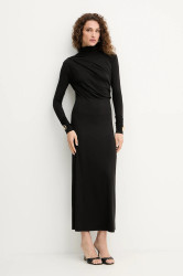 Šaty Simona Corsellini černá barva, maxi, A25CPAB00601