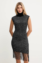 Šaty Simona Corsellini černá barva, midi, přiléhavé, A25CEABO5101