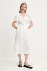 Šaty Superdry bílá barva, midi, W8011891A-71D
