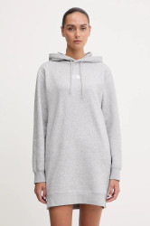 Šaty The North Face Essential Relaxed šedá barva, mini, oversize, NF0A8EEEDYX1