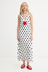 Šaty The Sleeper bílá barva, midi, JRDR02G016R