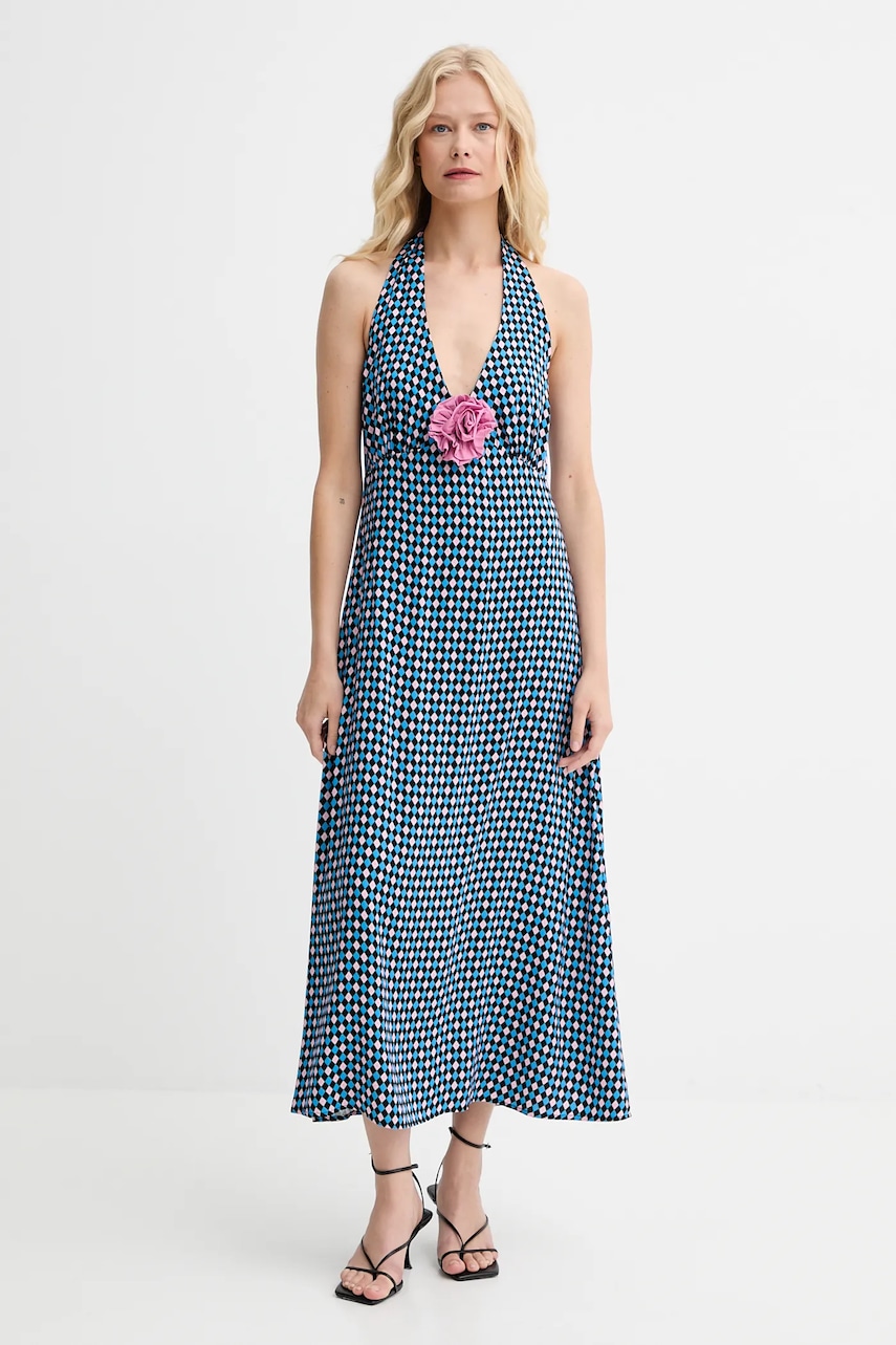 Šaty The Sleeper tmavomodrá barva, maxi, JRDR02G031R