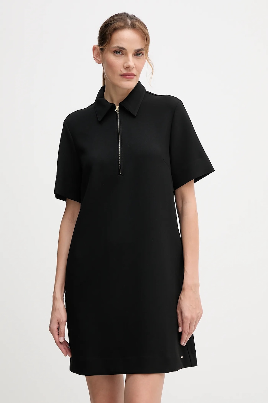 Šaty Tommy Hilfiger černá barva, mini, WW0WW47333