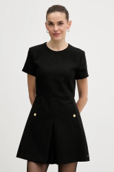 Šaty Tommy Hilfiger černá barva, mini, WW0WW47970