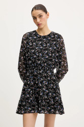 Šaty Tommy Jeans černá barva, mini, DW0DW20338