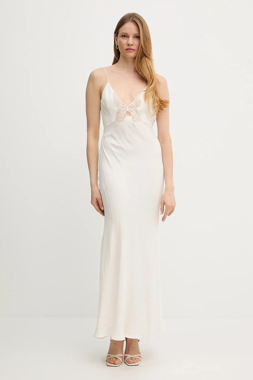 Šaty Twinset béžová barva, maxi, 251TS2013