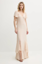 Šaty Twinset béžová barva, maxi, 251TS2180