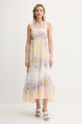 Šaty Twinset béžová barva, midi, 251TT206B