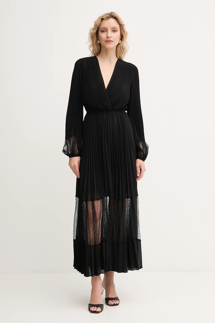 Šaty Twinset černá barva, maxi, 252TP2641