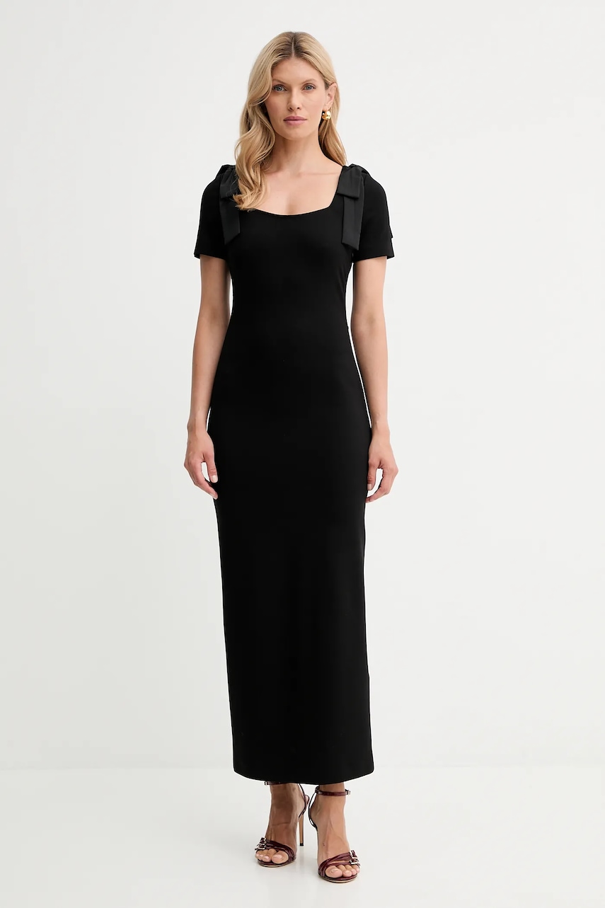 Šaty Twinset černá barva, maxi, přiléhavé, 252AP2106